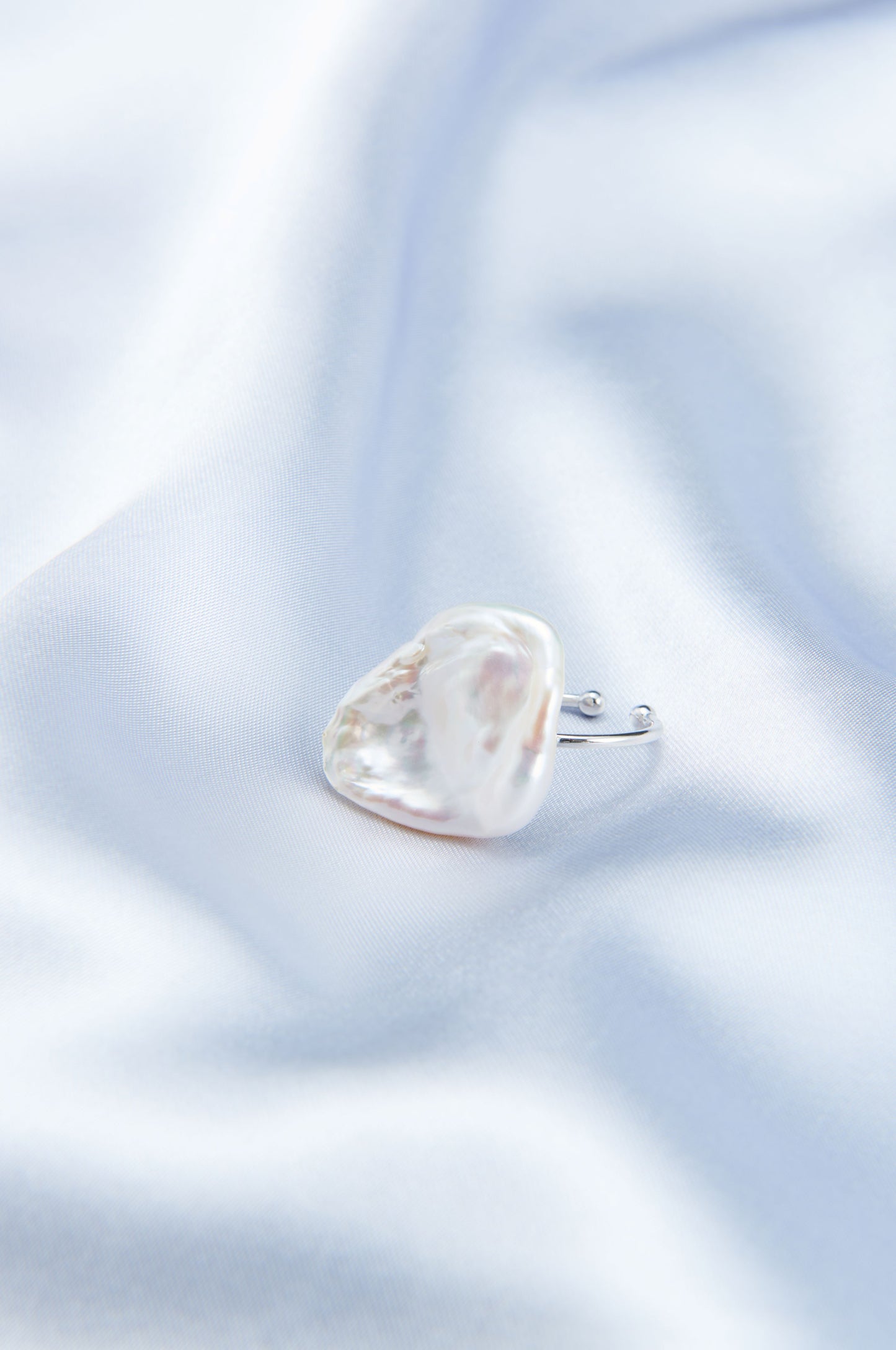 Petal-Shaped Baroque Pearl Ring