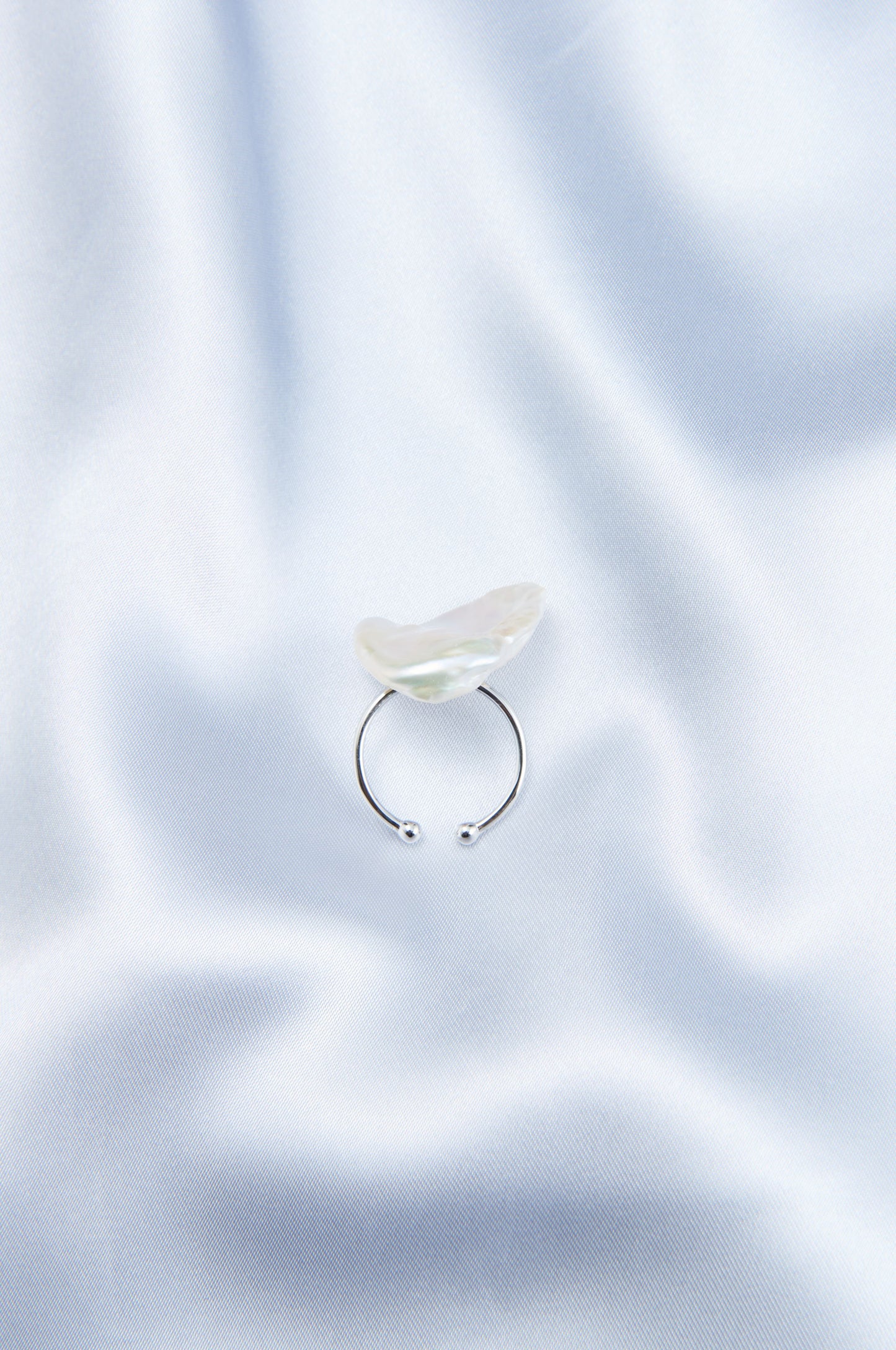 Petal-Shaped Baroque Pearl Ring
