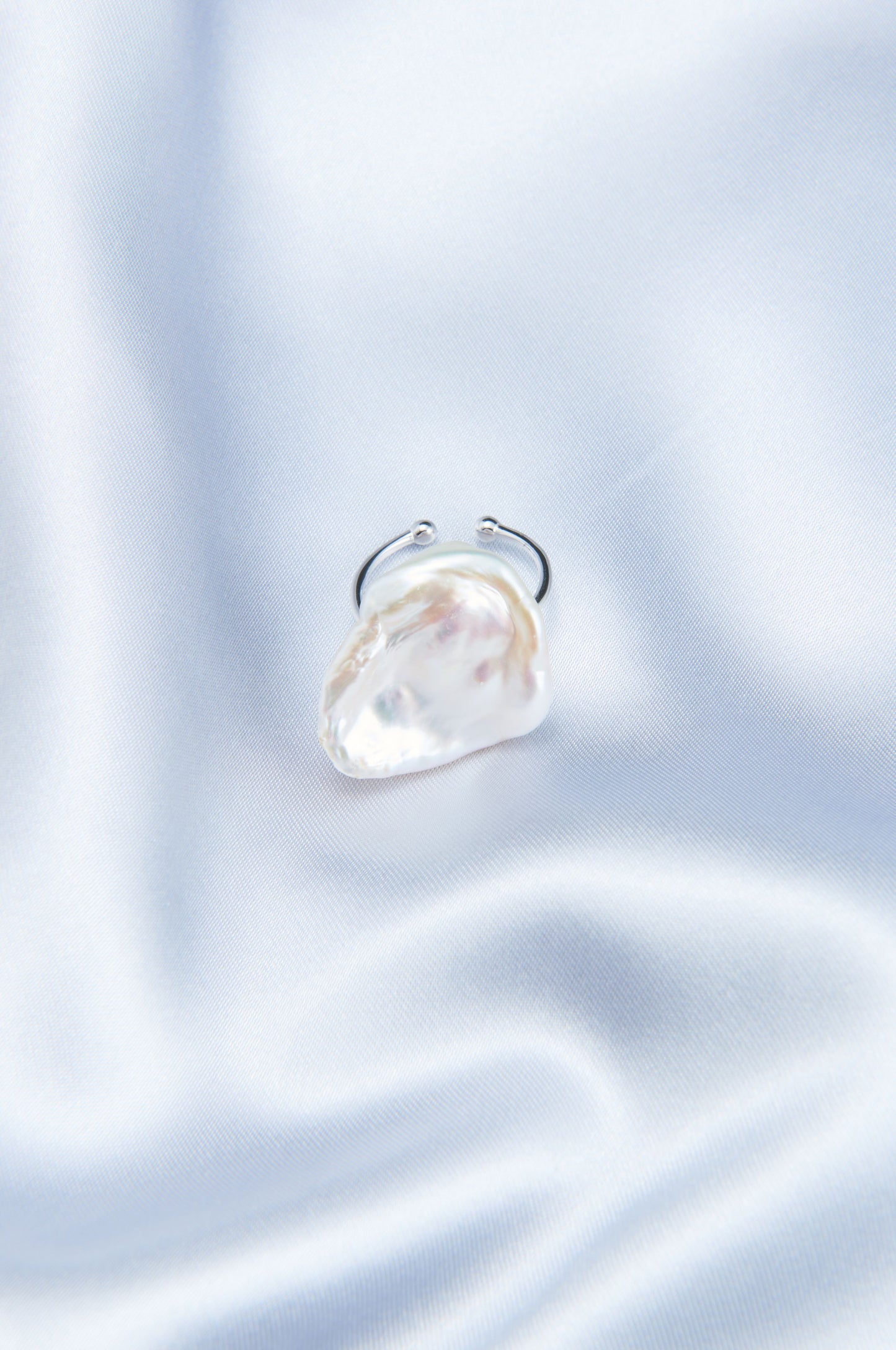 Petal-Shaped Baroque Pearl Ring