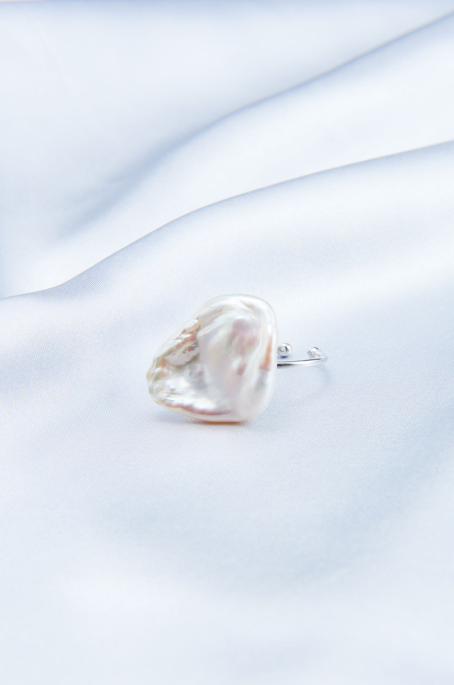 Petal-Shaped Baroque Pearl Ring