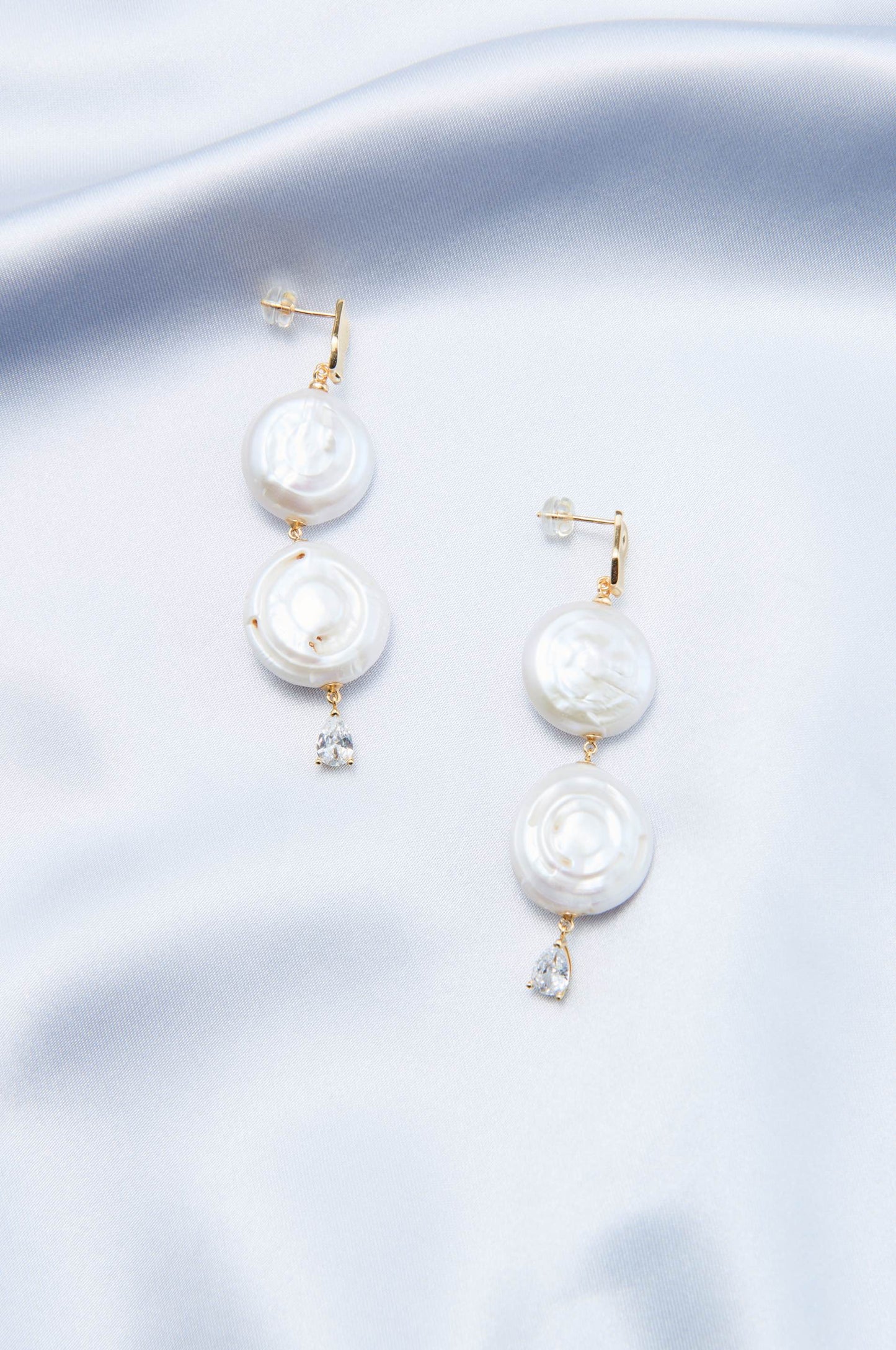 Roman Elegance Baroque Double Earrings