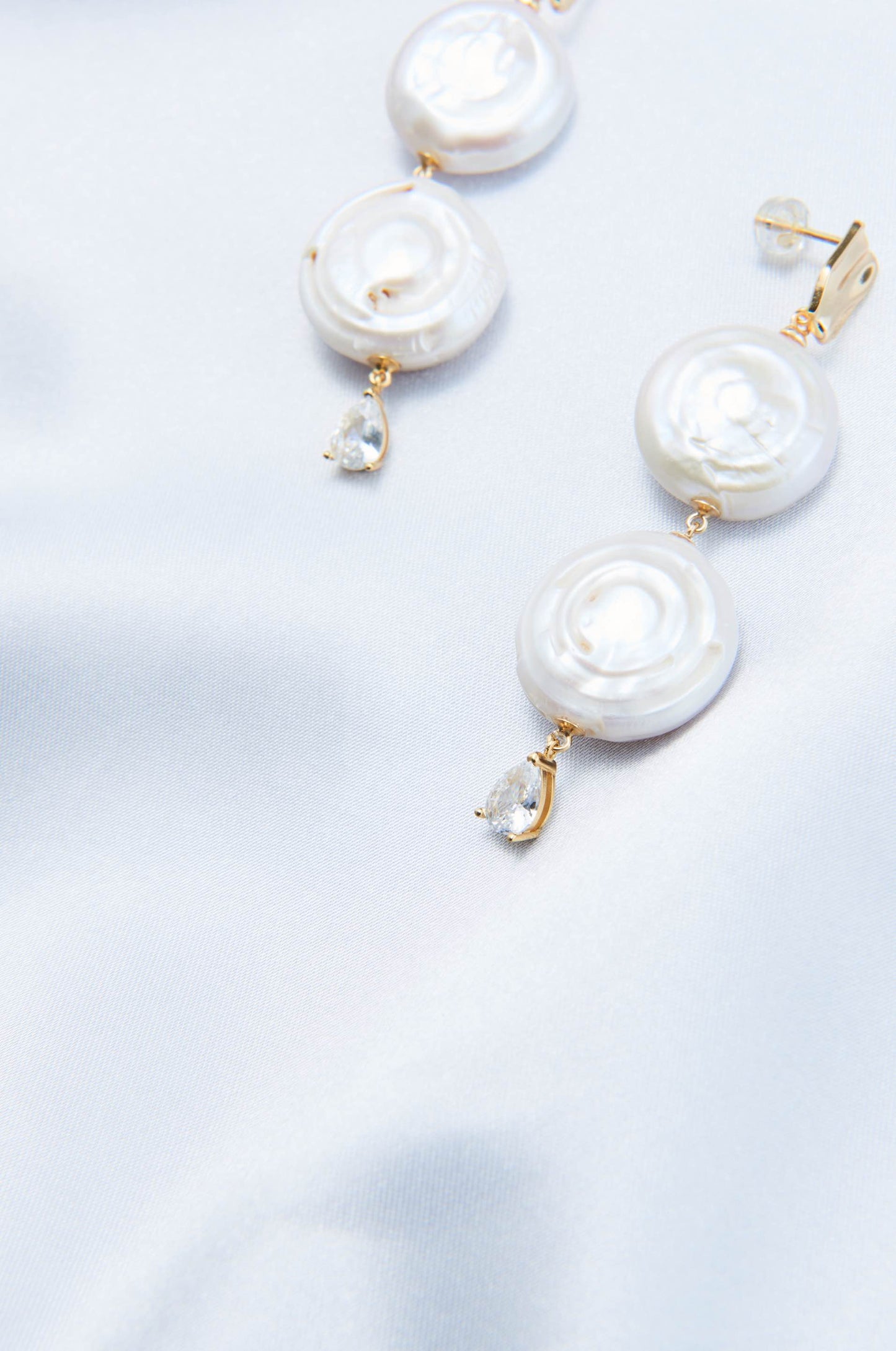 Roman Elegance Baroque Double Earrings