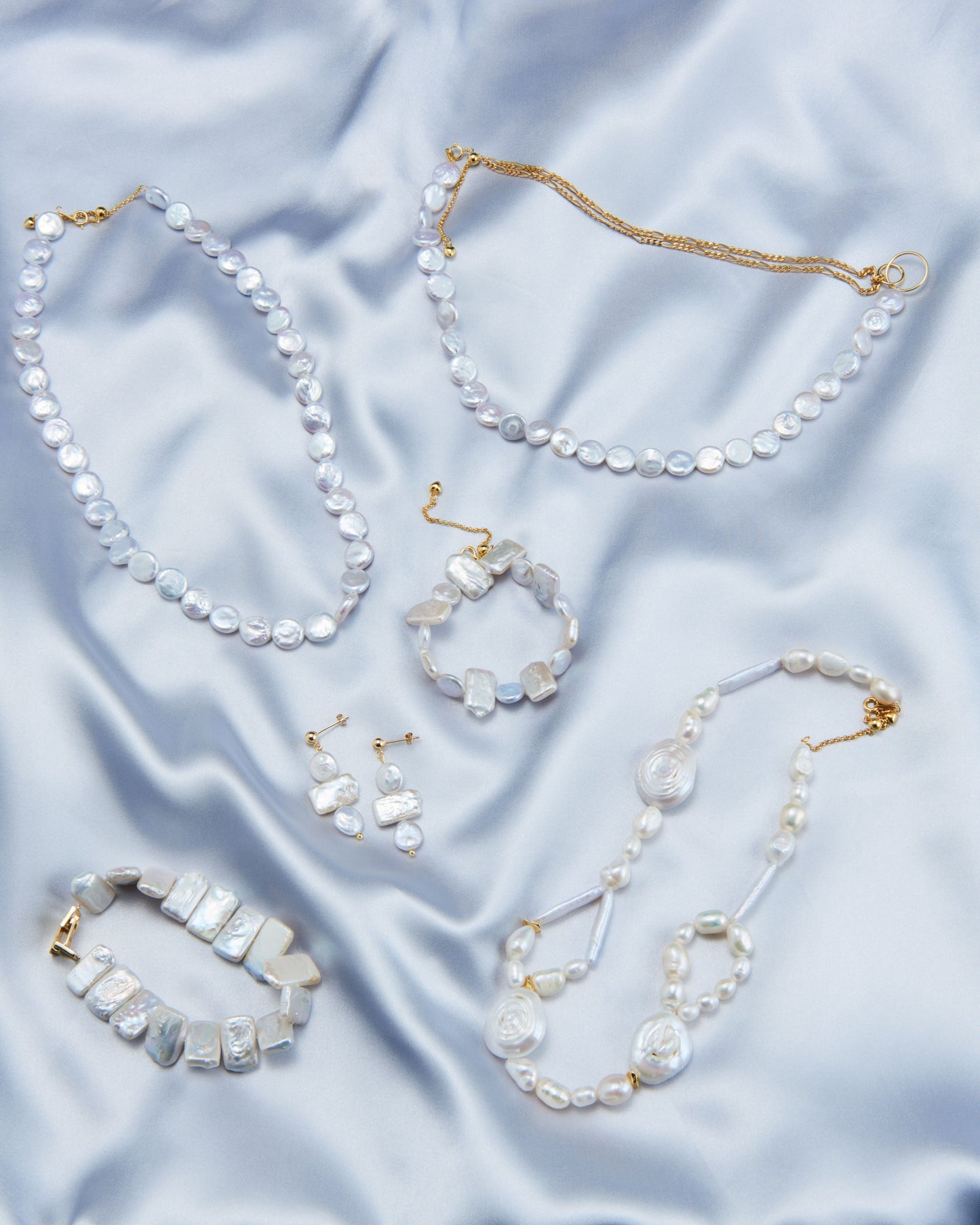 Geometric Baroque Pearl Earrings