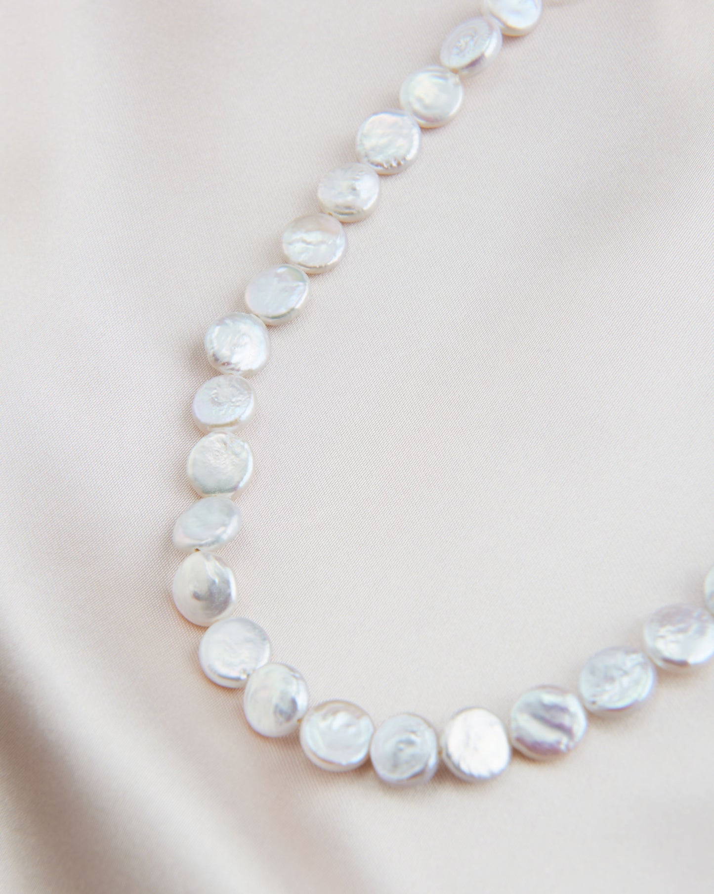 Double Hoop Baroque Pearl Necklace