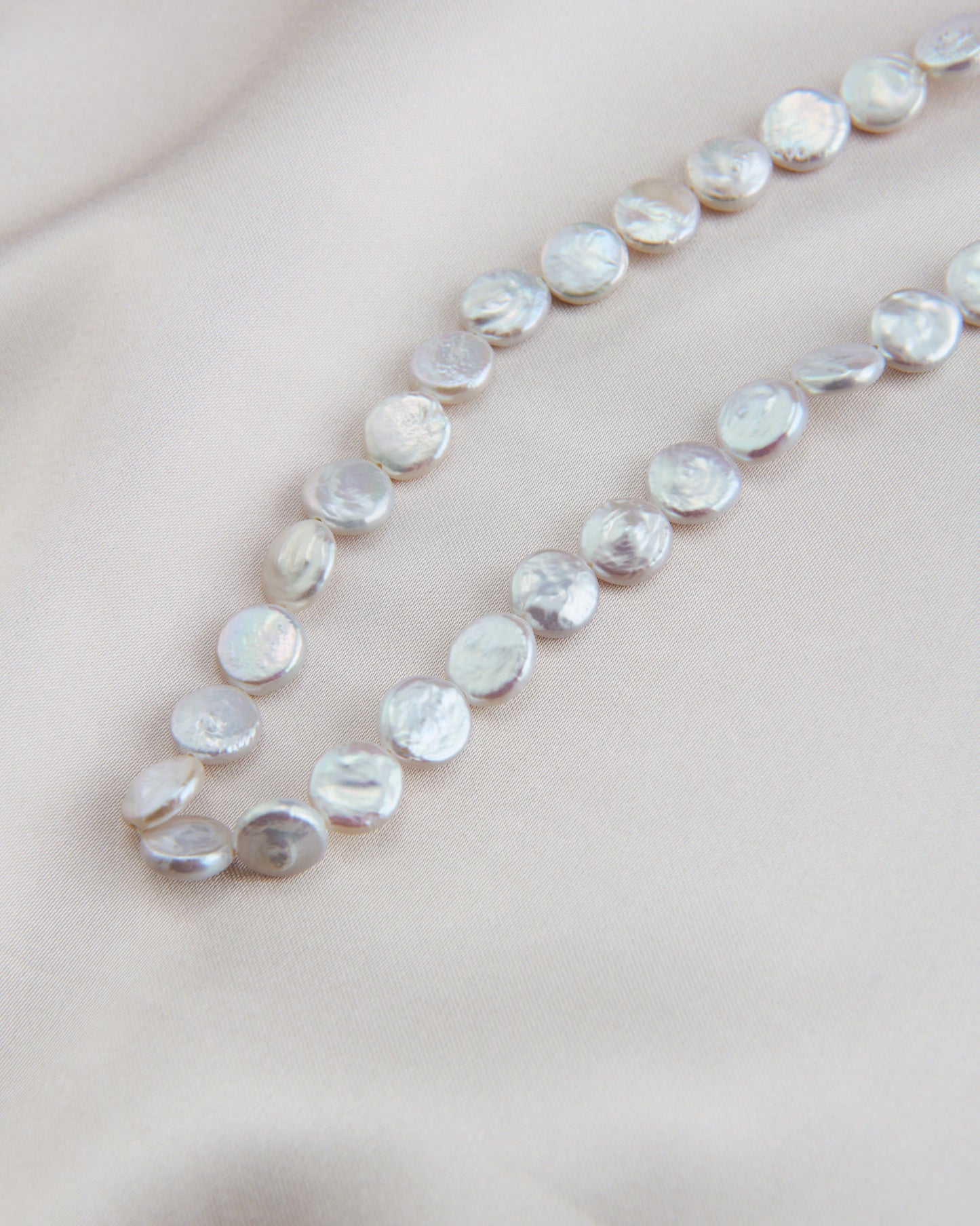 Double Hoop Baroque Pearl Necklace