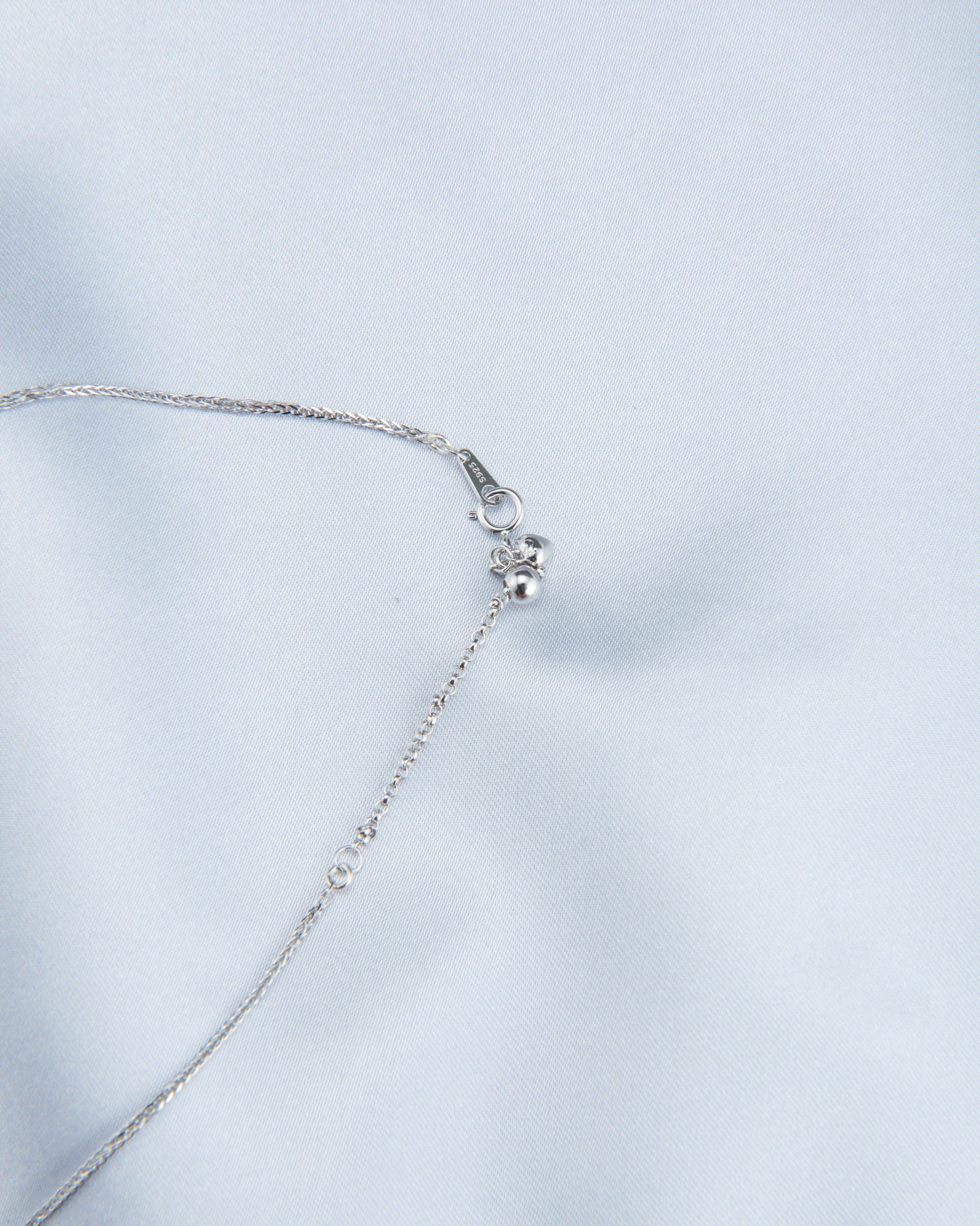 Petal-Shaped Baroque Pearl Sterling Silver Necklace